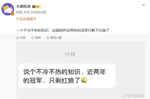 开云体育下载网址-一个不冷不热的知识：这届挑杯近两年的冠军只剩下红狼了